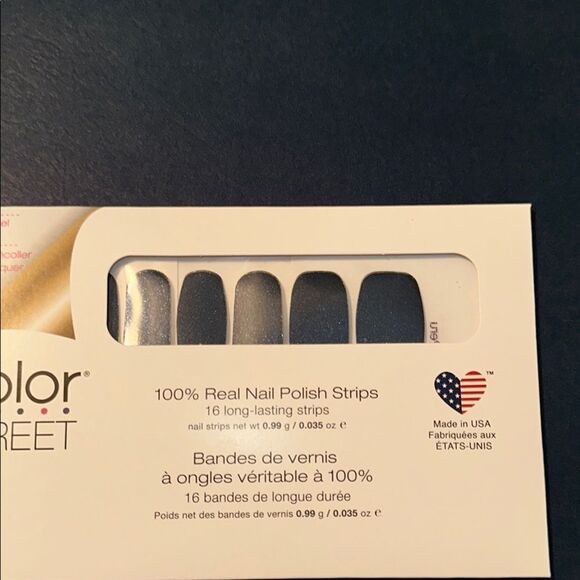 Blue in Peru  Color Street Midnight Black Nail Strips / Blue in Peru - Picture 11 of 13